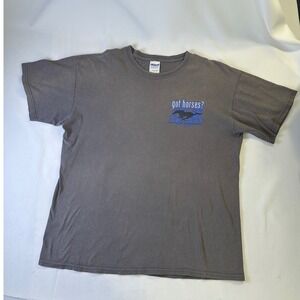 Gildan Mustang T-Shirt Got Horses? Graphic Tee‎ Car Enthusiast Men's